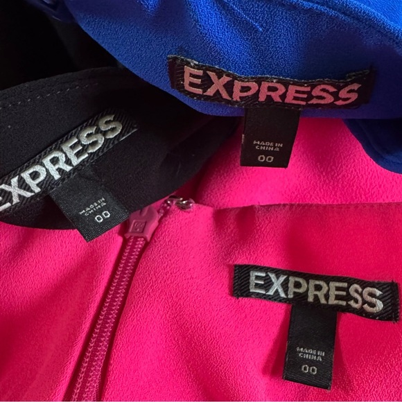 Express skorts skirts with shorts black hot pink blue mid rise 00 - Picture 2 of 9